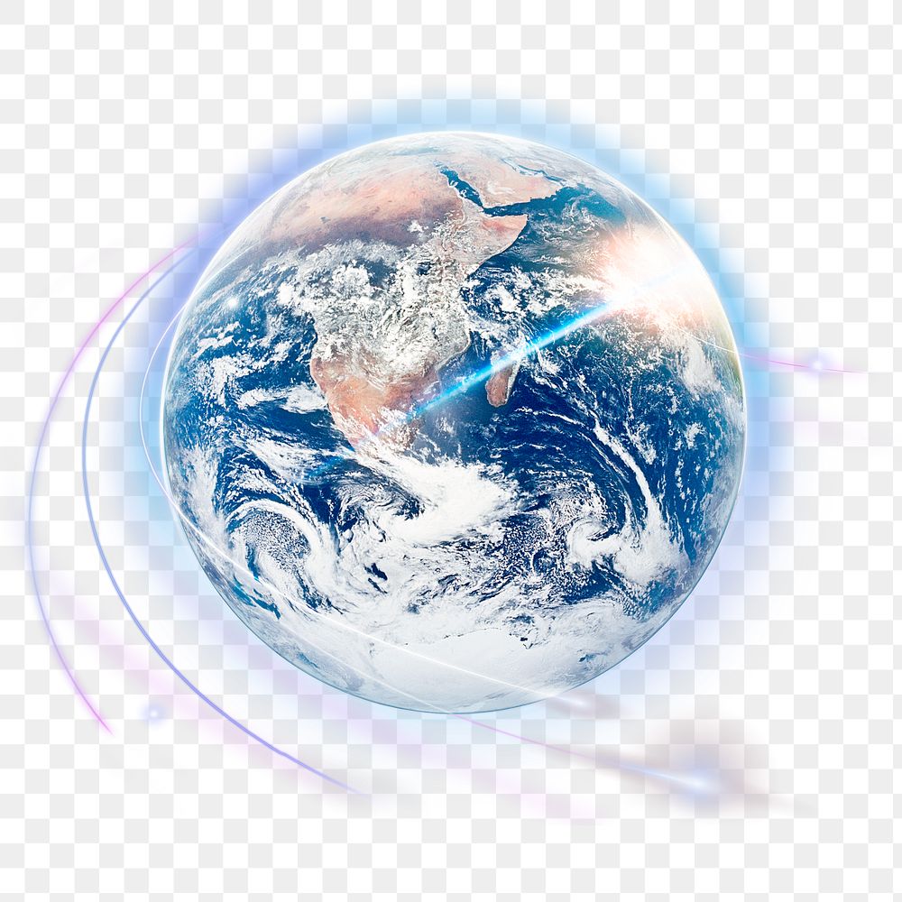 Earth png sticker, planet transparent background