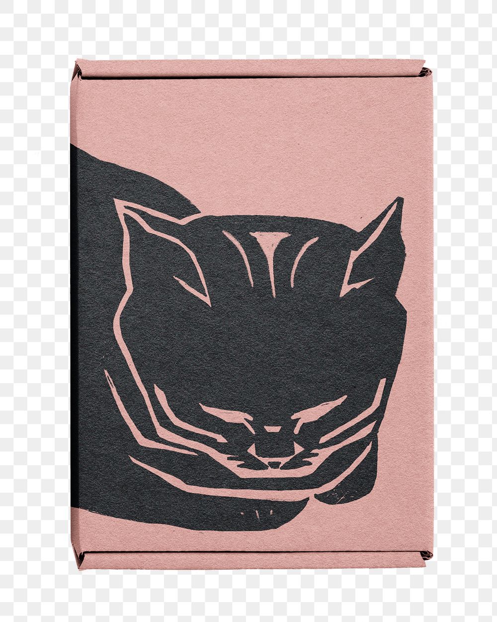 Cat paper box png, packaging for small business