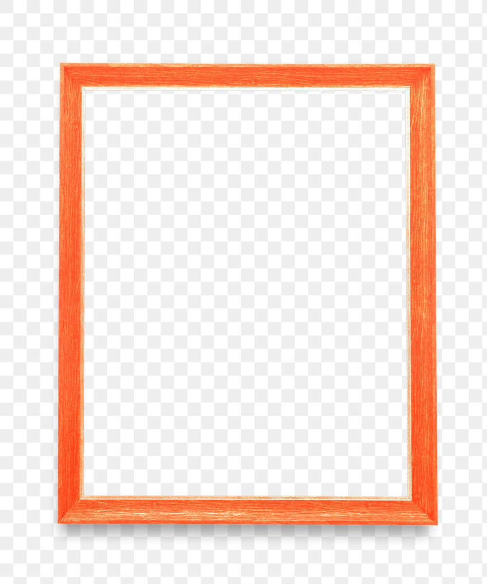 Orange photo frame mockup