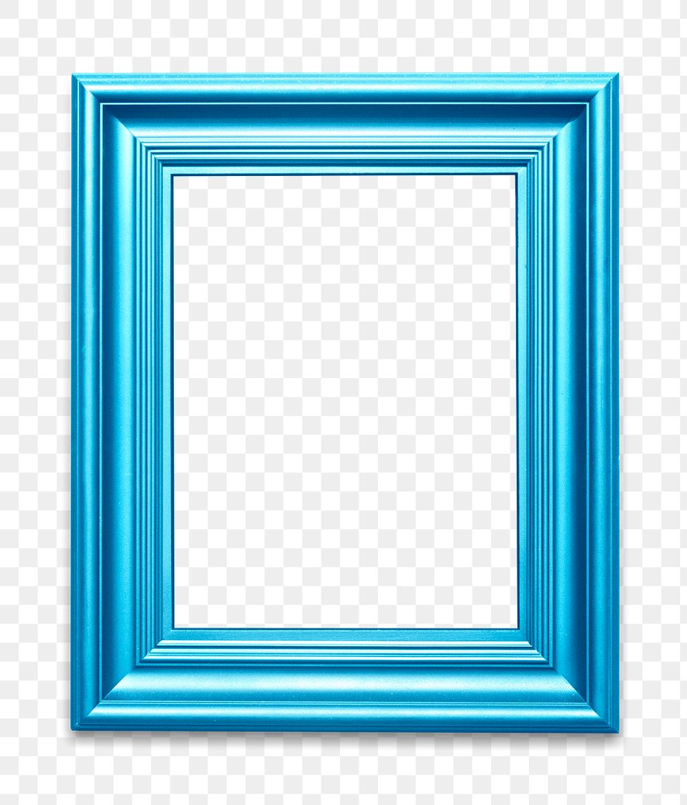 Blue photo frame mockup