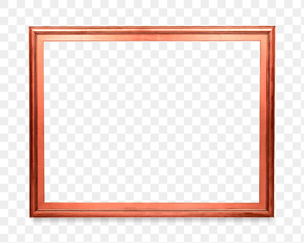 Copper photo frame mockup