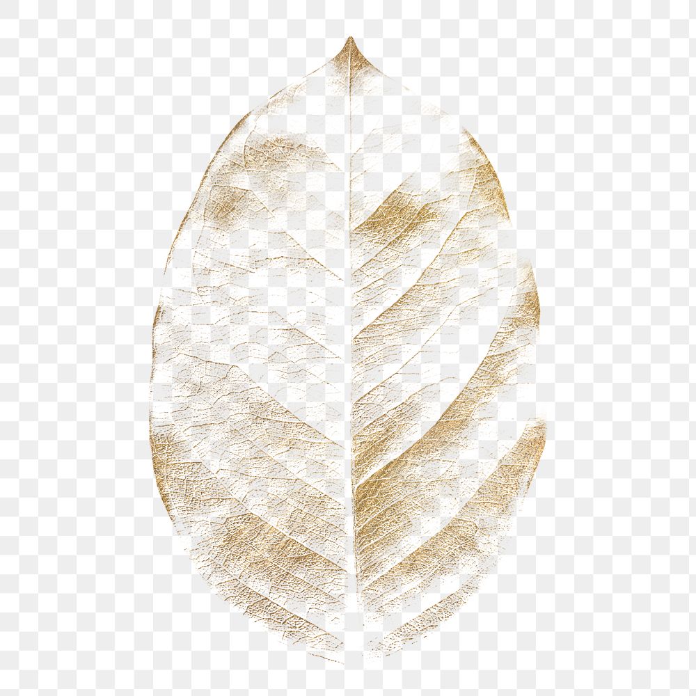 Gold dried leaf texture design element