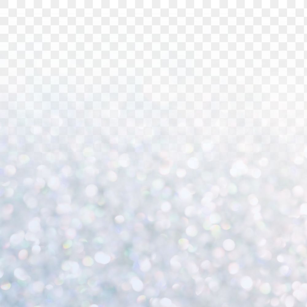 Light silver glitter transparent png