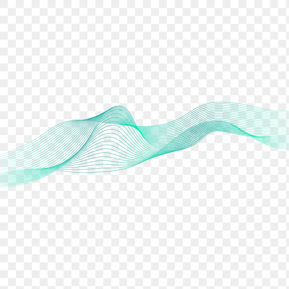 Green abstract line design element