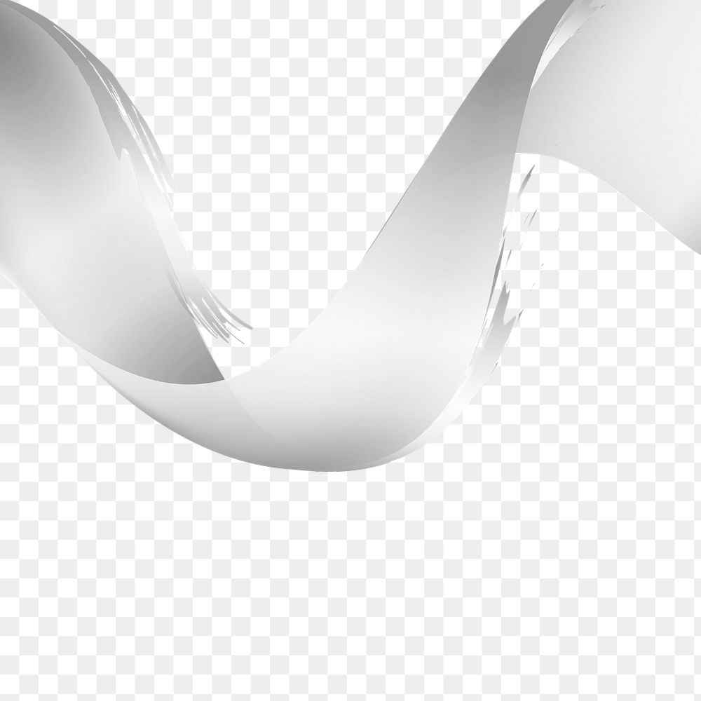 Gray swirly abstract line design element