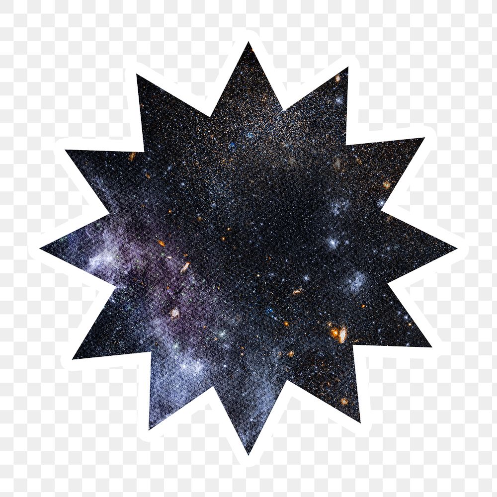 Twelve pointed star shaped badge design element