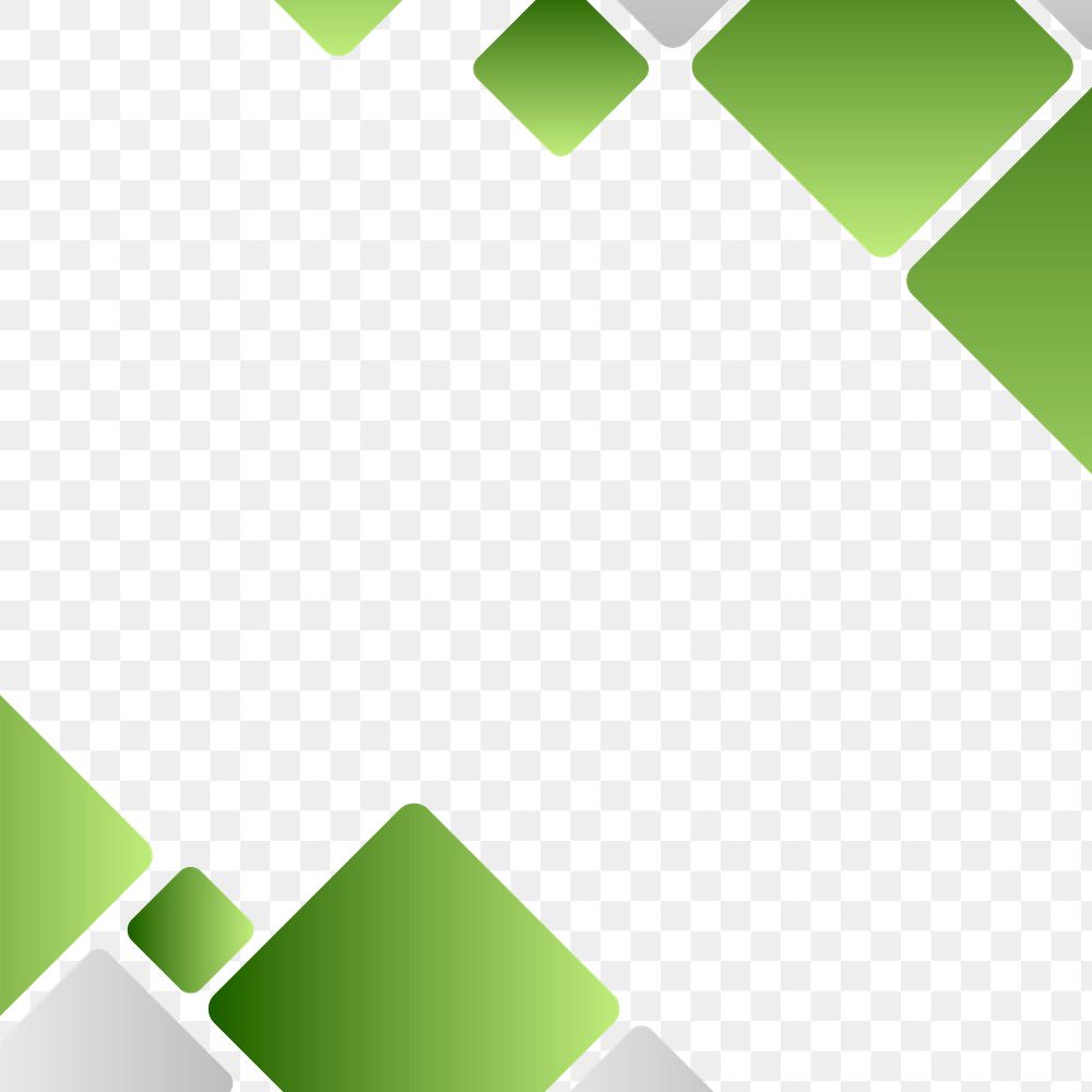 Green geometric template design element