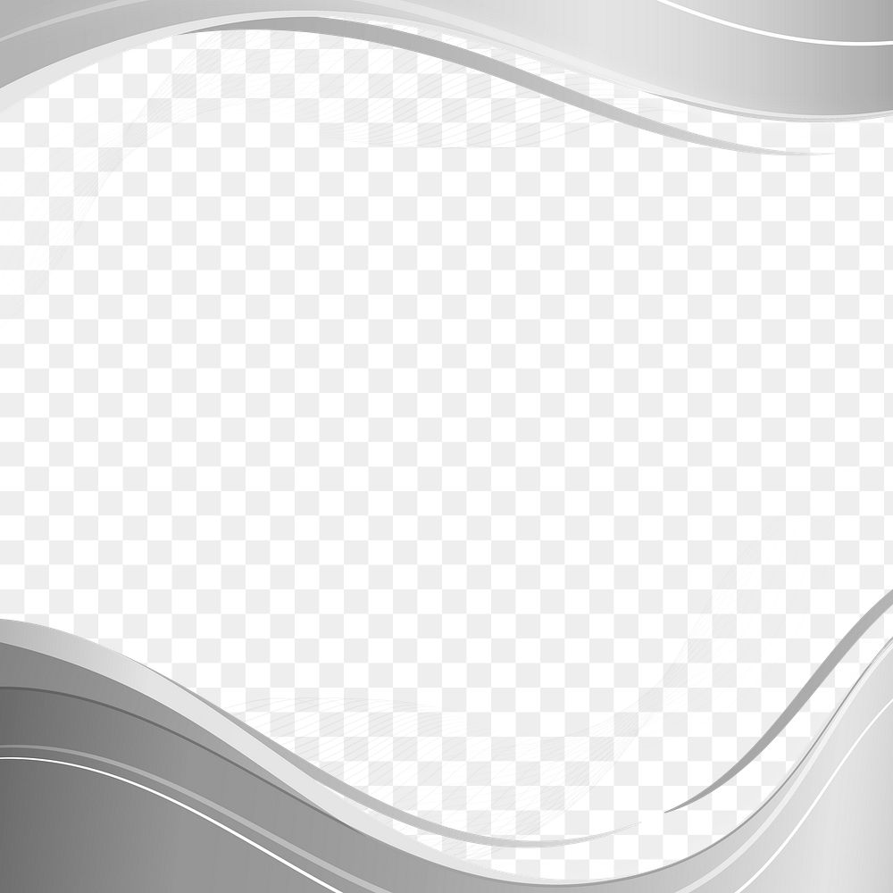 Gray curve frame template design element