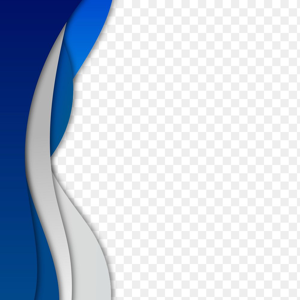 Dark blue and gray curve frame template design element