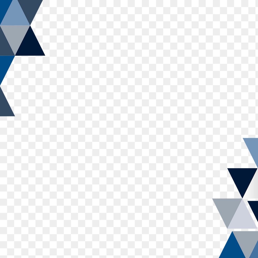 Blue geometric template design element