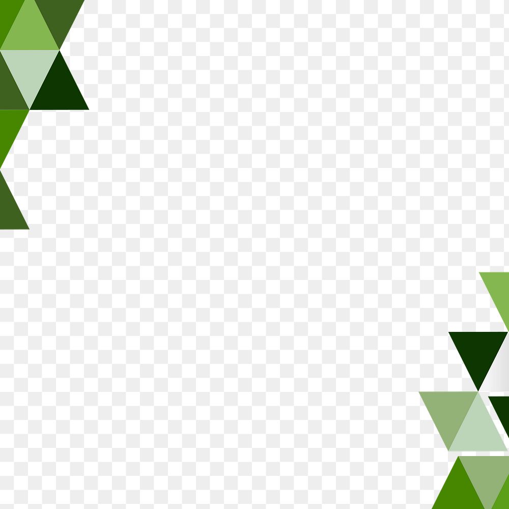 Green geometric template design element