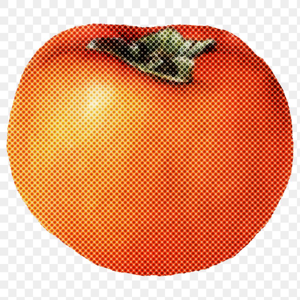 Halftone fresh tomato design element 