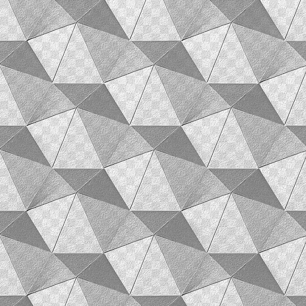 3D gray paper craft heptagonal patterned background design element