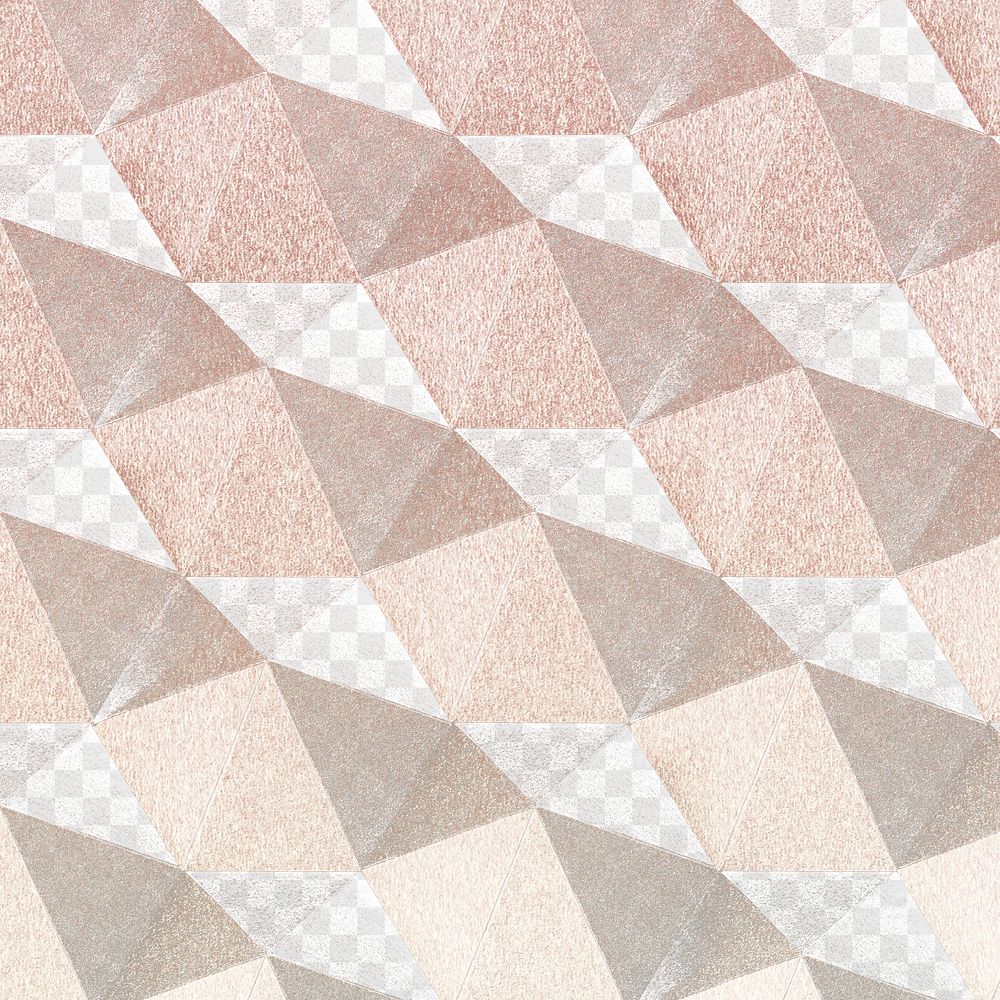 3D copper paper craft heptagonal patterned background design element
