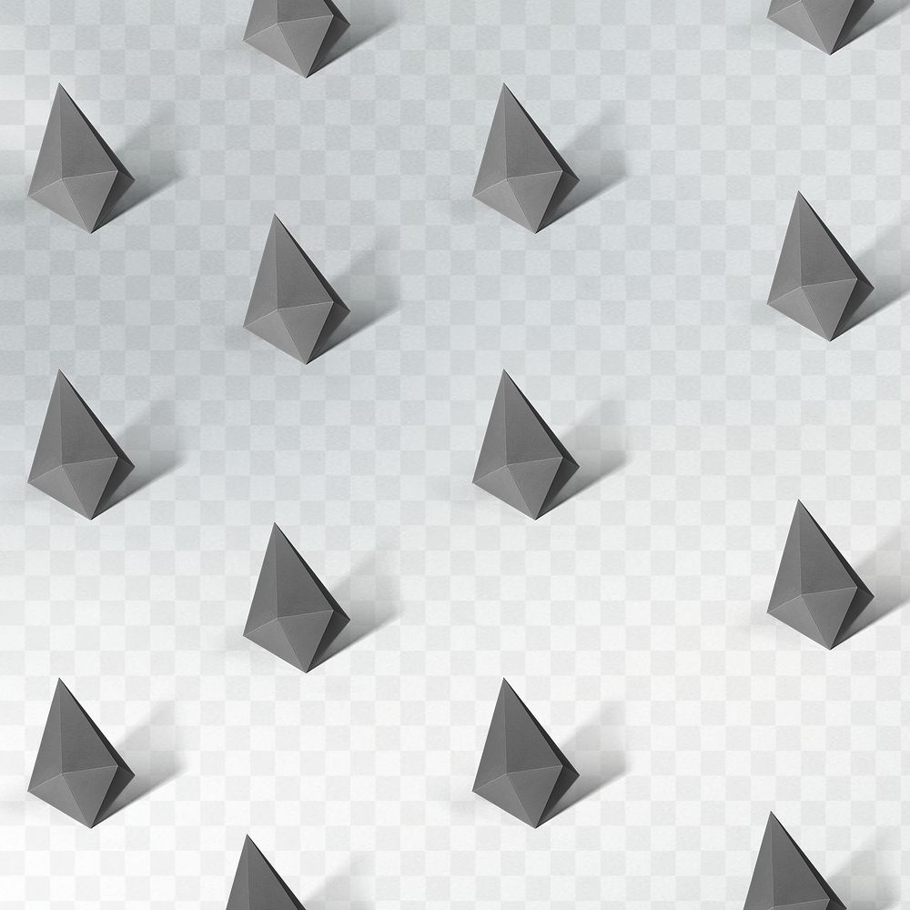 Gray asymmetric hexagonal bipyramid patterned background  design element