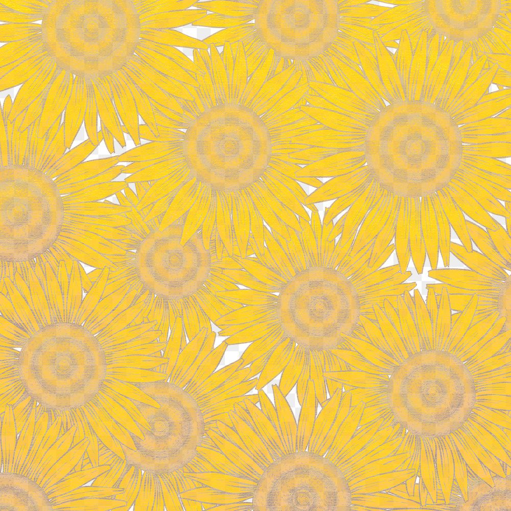 Natural sunflower background design element