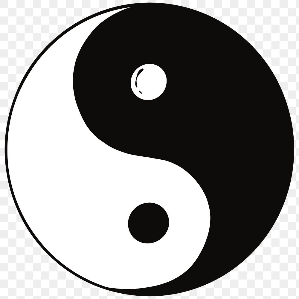 Png  balanced yin yang symbol