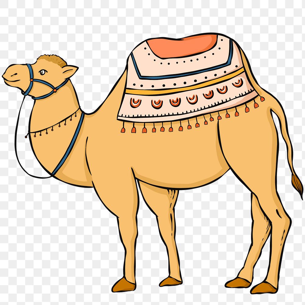 Two humps camel png sticker