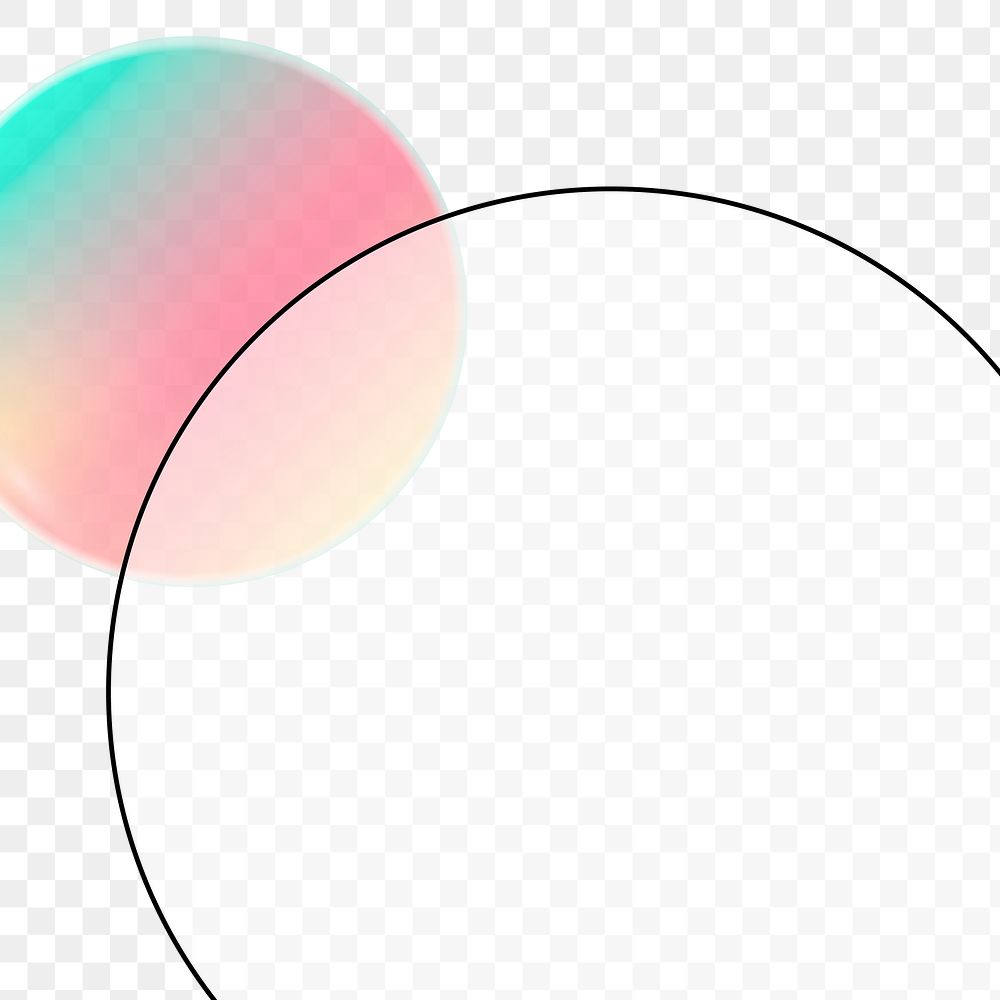 Gradient circle pattern design element