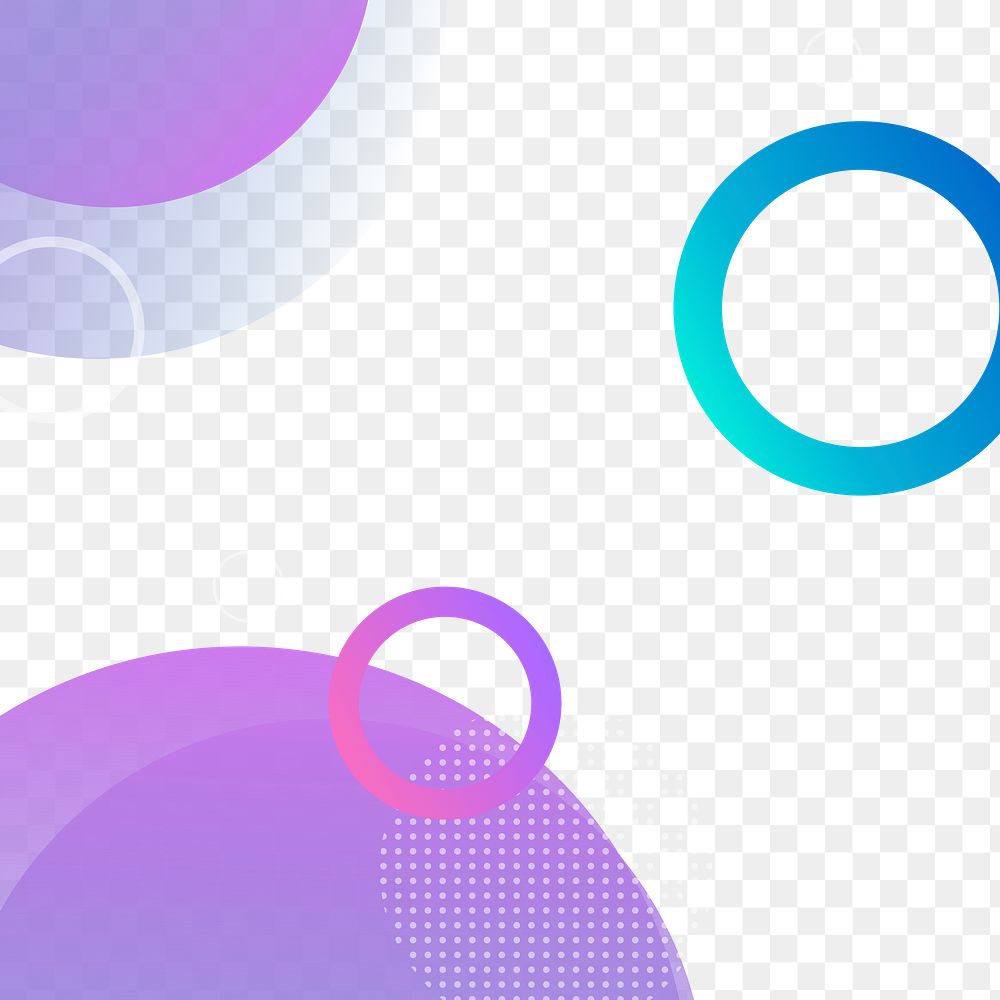 Colorful circle pattern design element