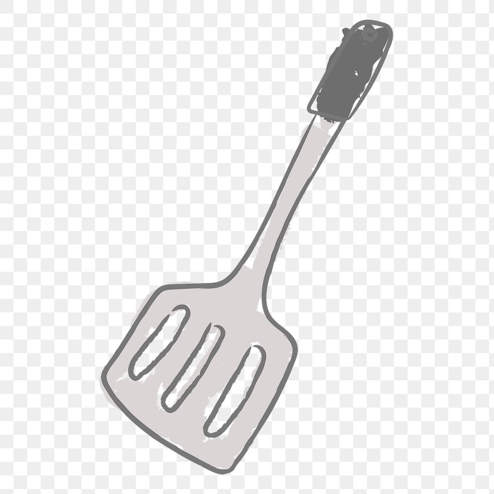 Doodle kitchen spatula design element