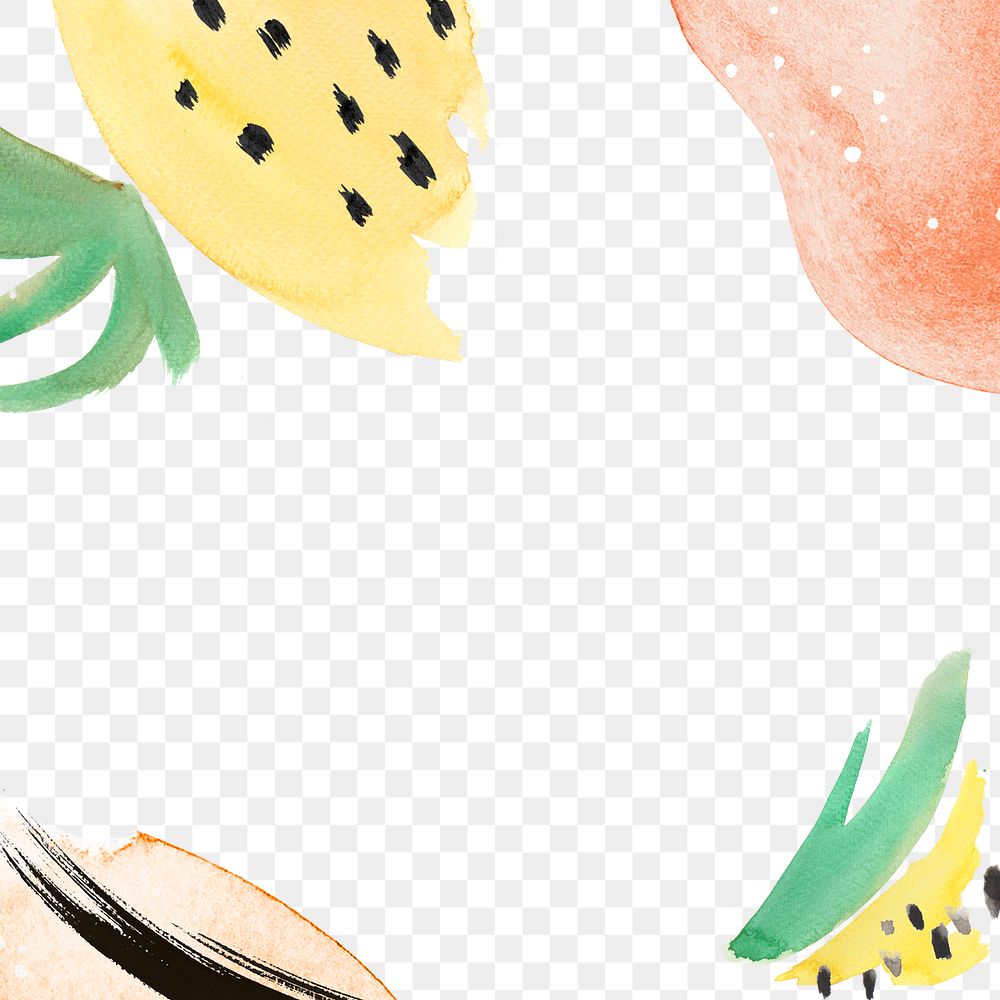 Pineapple Memphis watercolor background