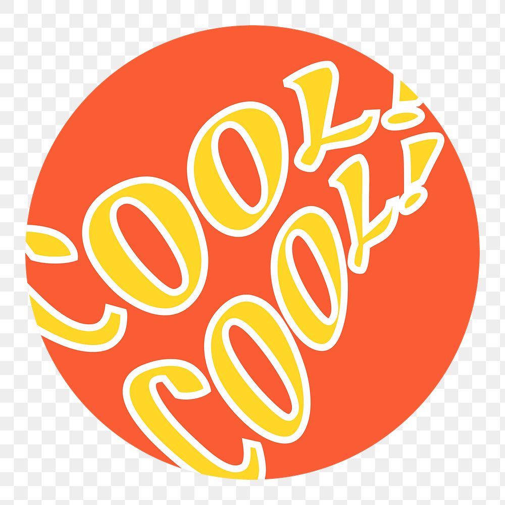 Png cool! cool! text label colorful retro sticker
