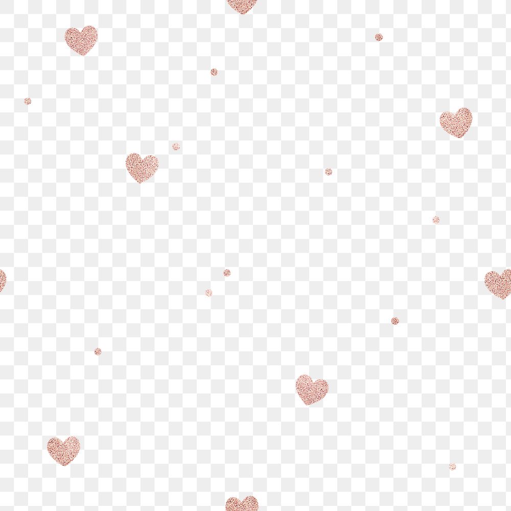 Seamless pink heart pattern design element