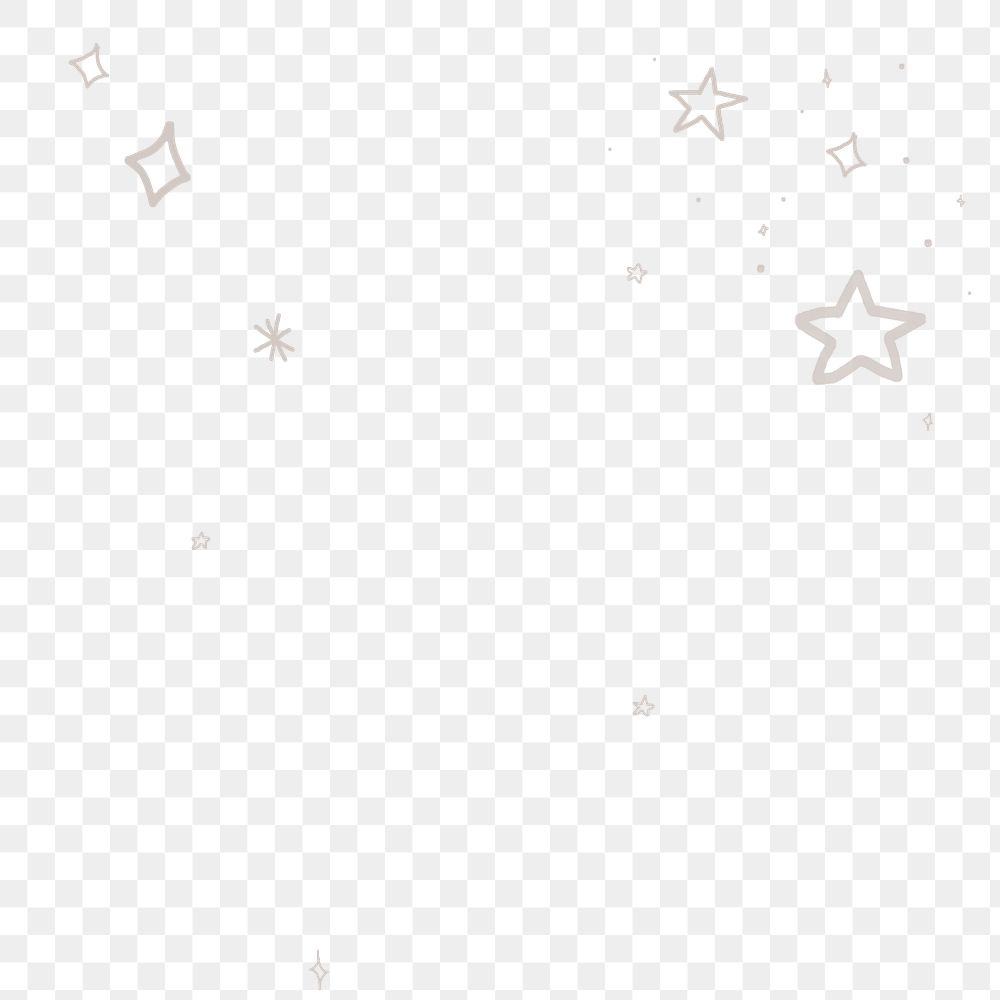 Moon and stars design element 