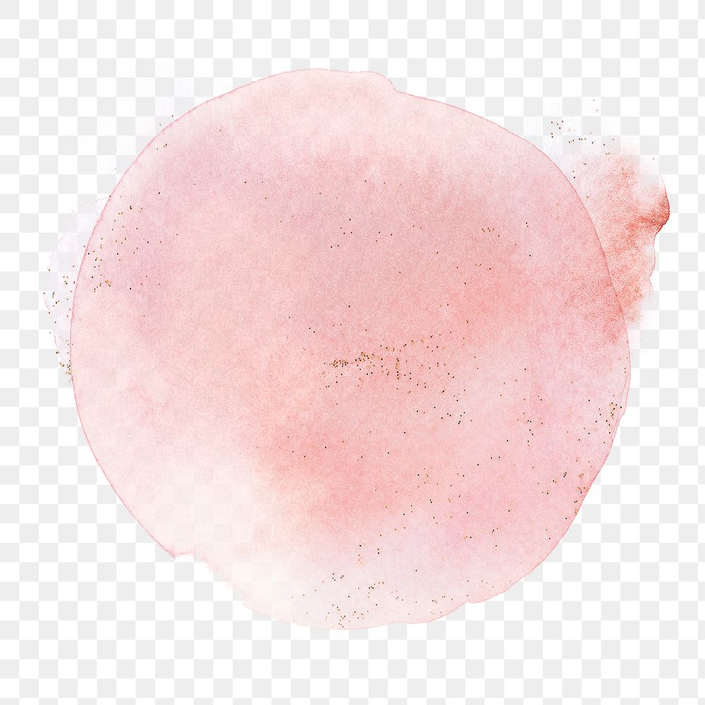 Pink abstract watercolor blob design element