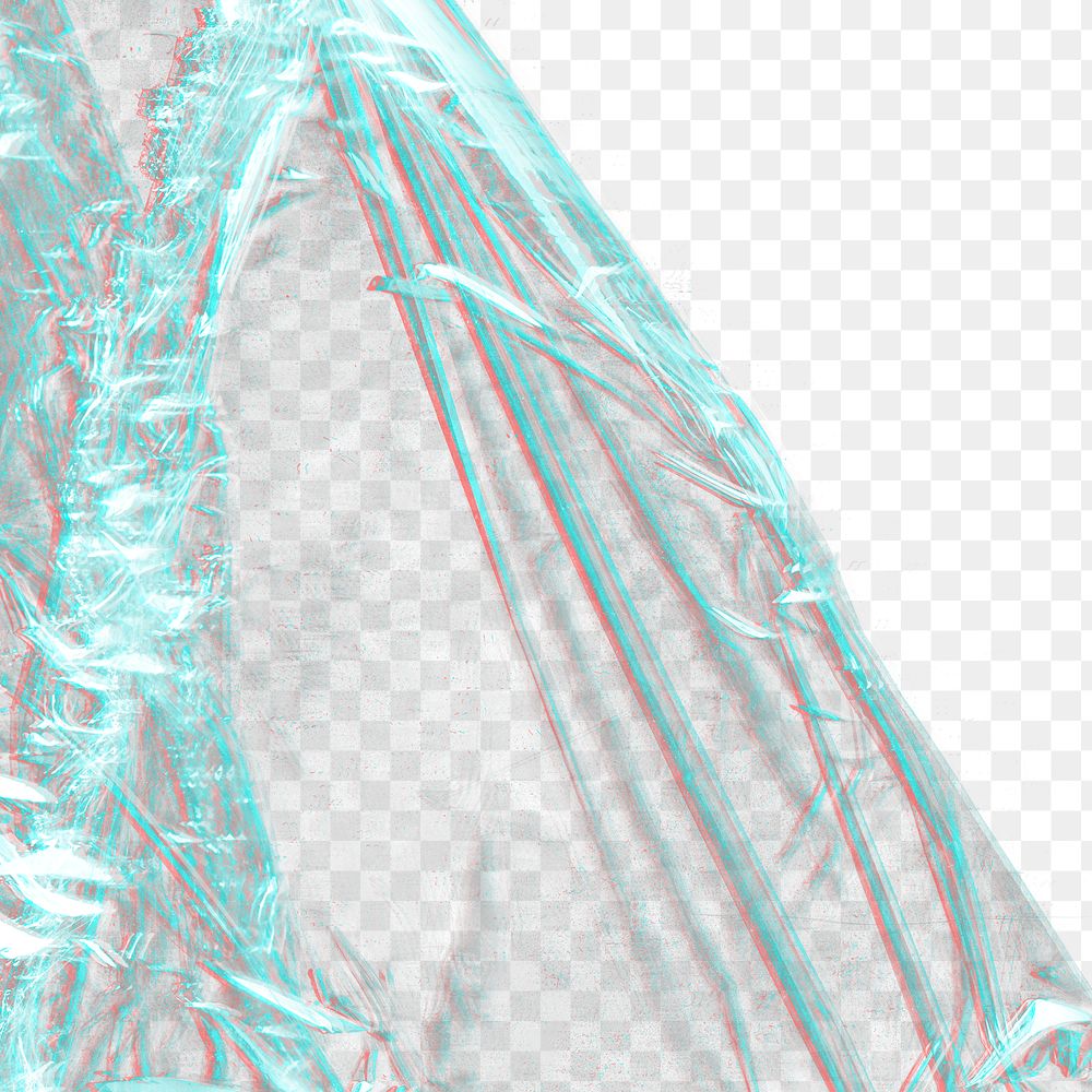 Plastic wrap texture background png creased