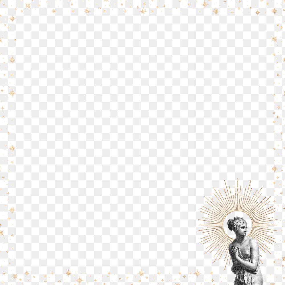 Naked woman frame png background