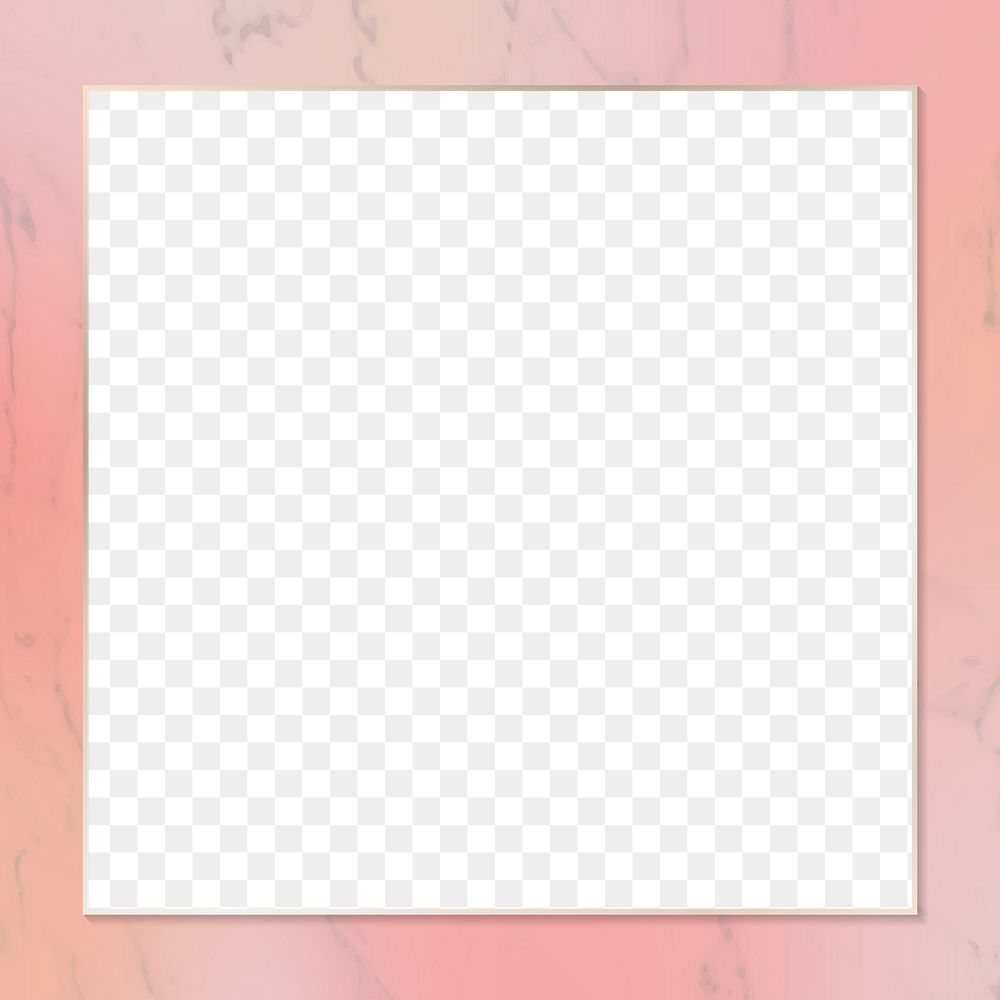 Png abstract pink marble border