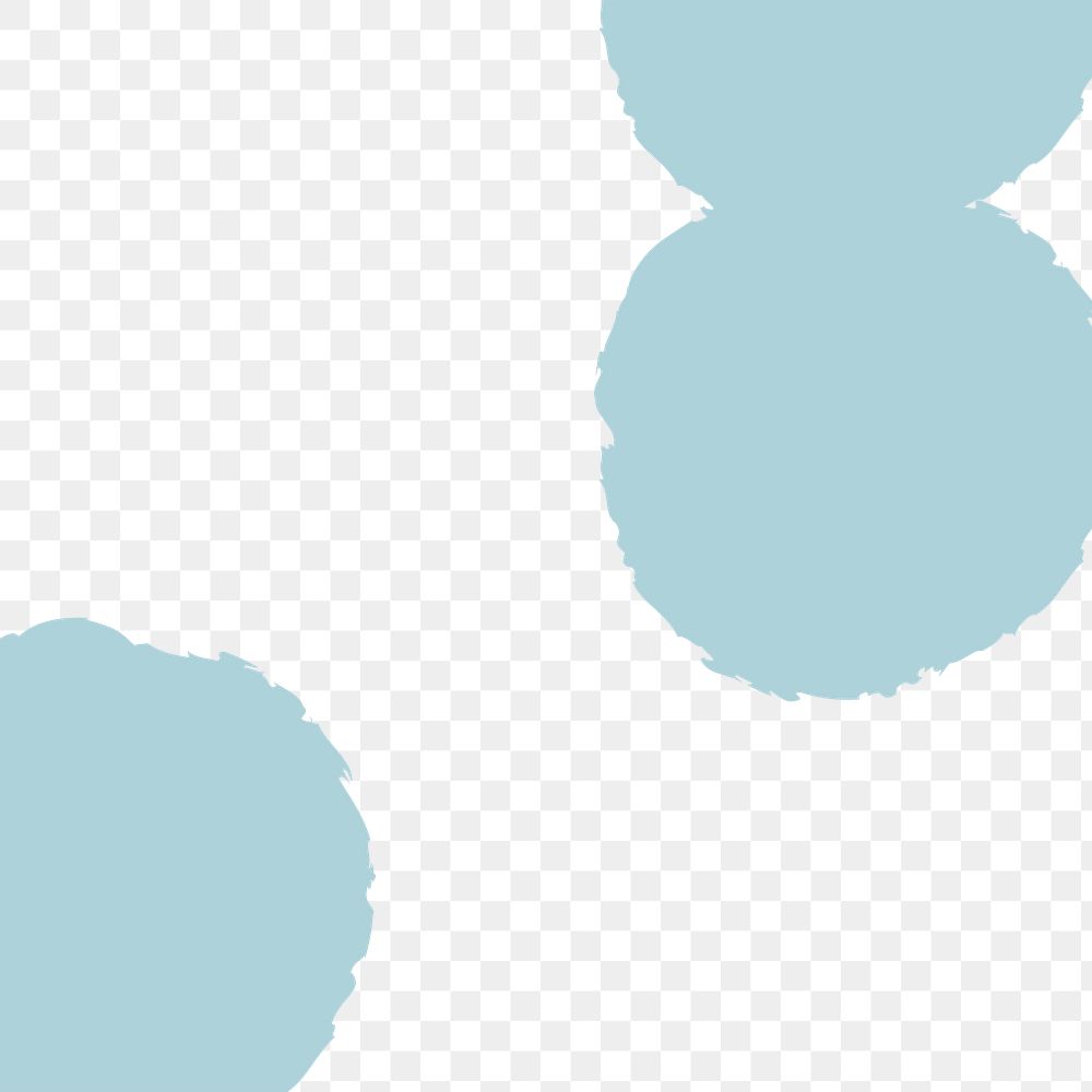 Abstract PNG blue paint transparent background