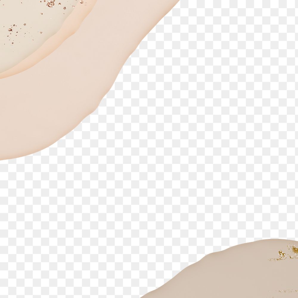 Png beige abstract transparent background