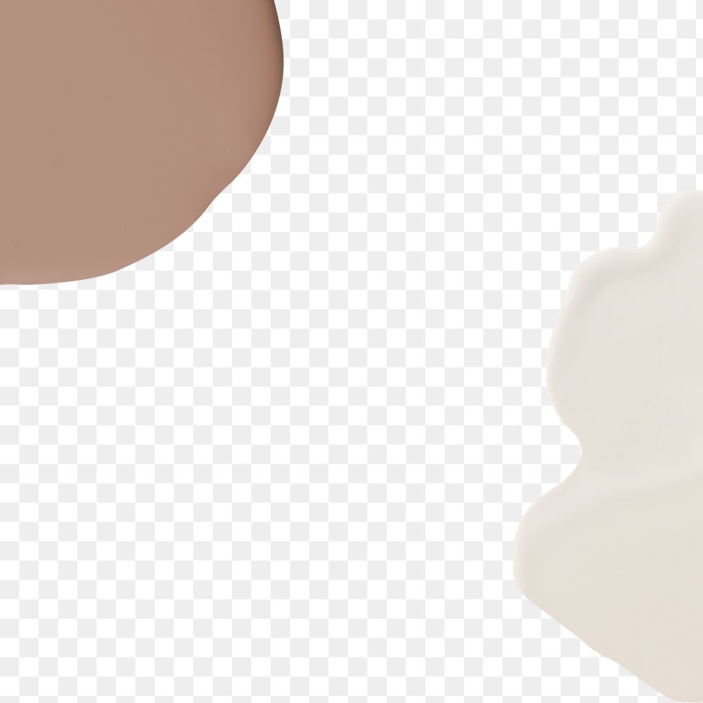 Png abstract earth tone paint transparent