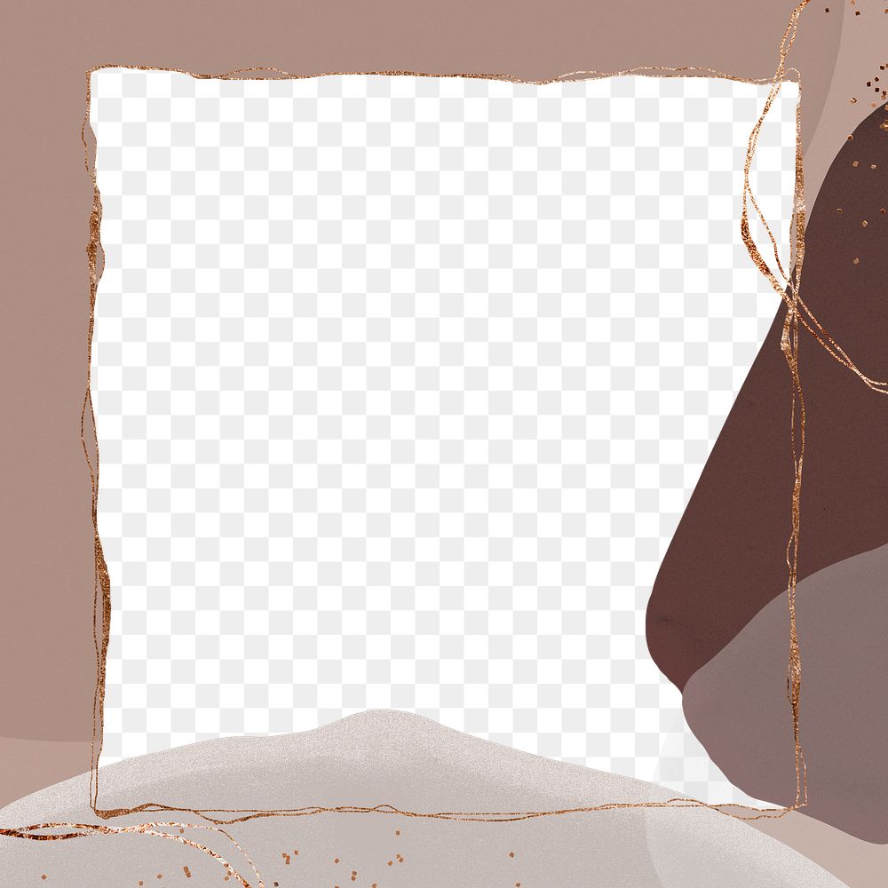 Shimmer frame png brown background