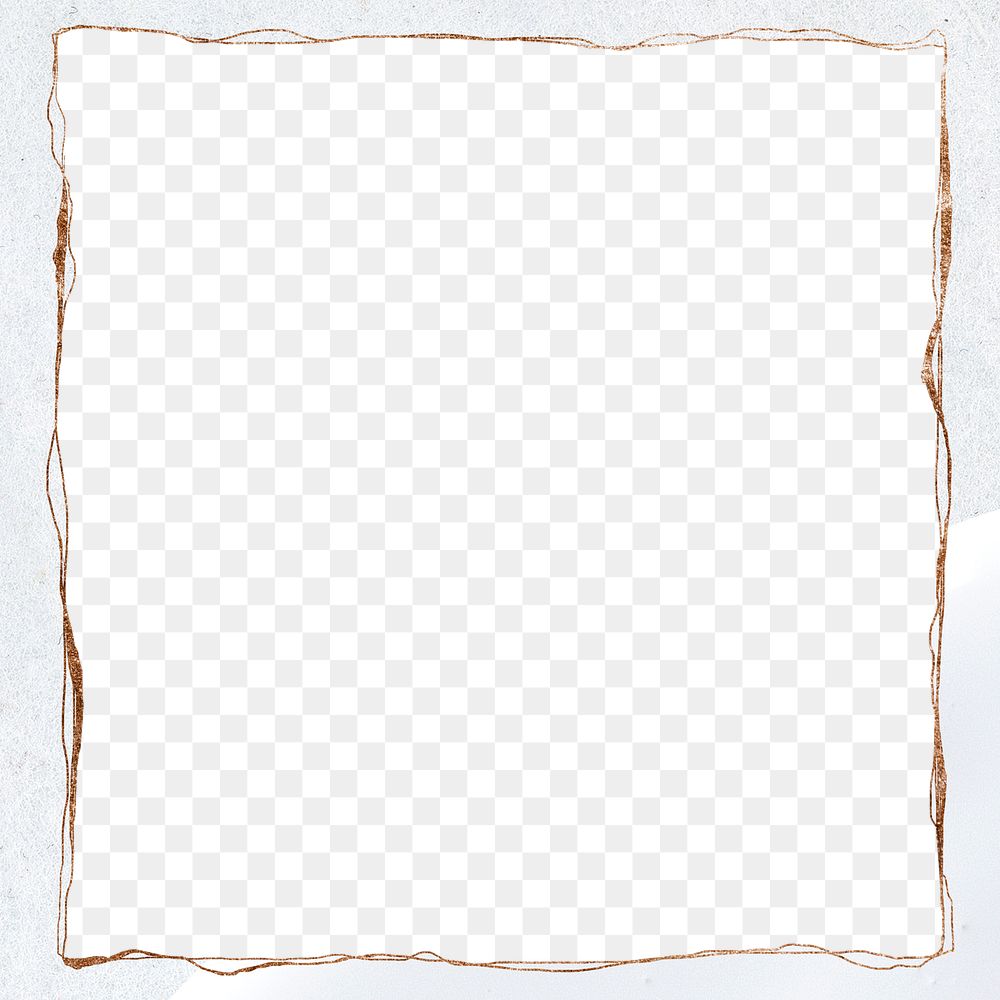 Shimmery frame png off white background