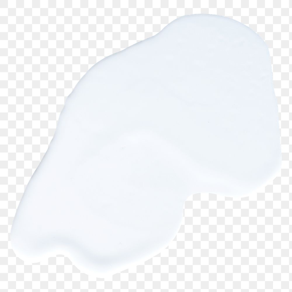 White color smear element png paint texture