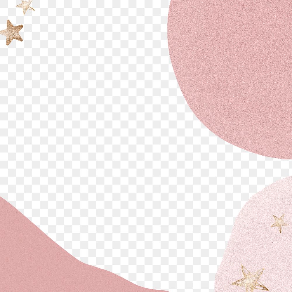Pink star png abstract background