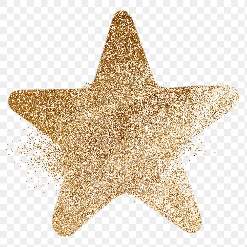 Gold sparkle png star icon