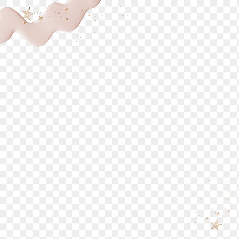 Pink acrylic star transparent background 