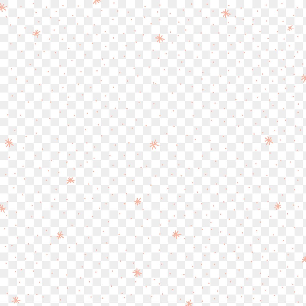 Minimal orange star pattern png