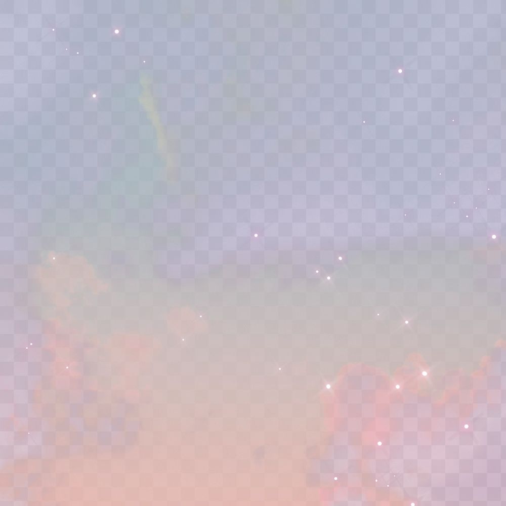 Sky png in starry night transparent background