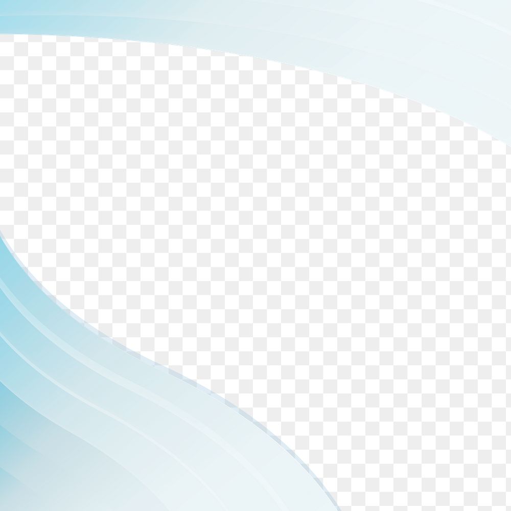 Blue border abstract gradient png background