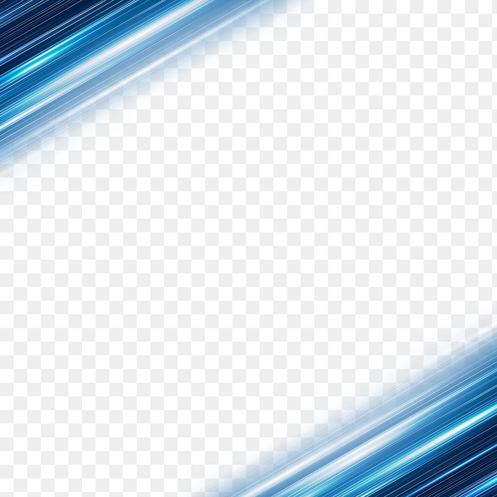 Blue abstract diagonal lines png background