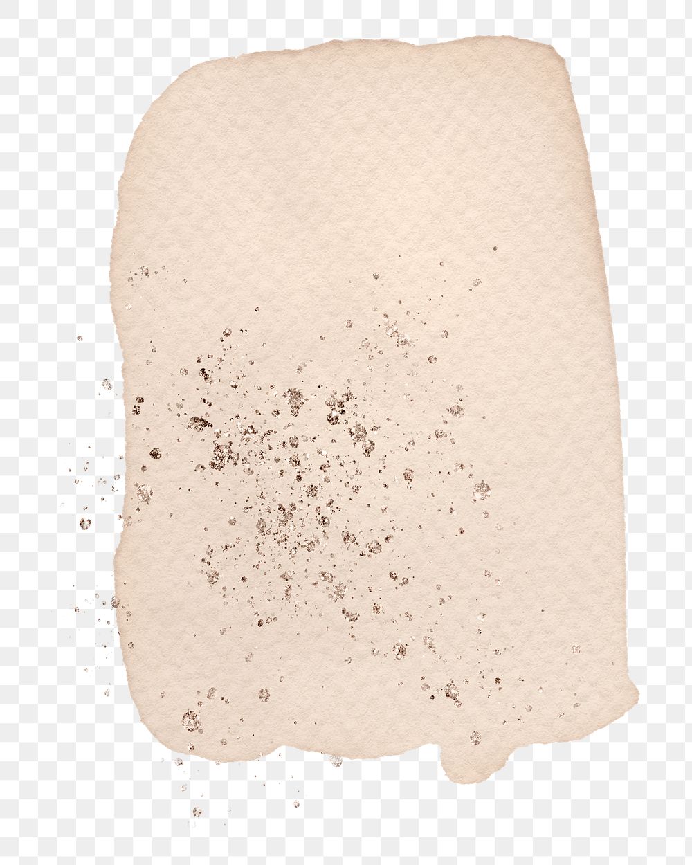 PNG beige watercolor patch paper texture