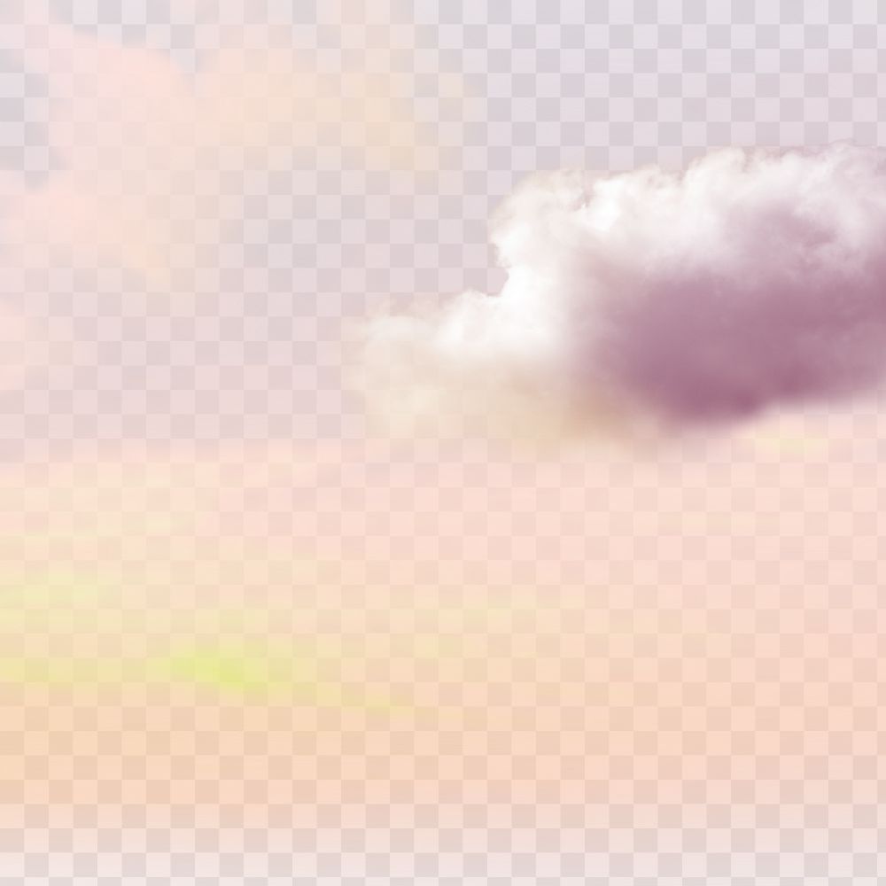 Sky png on transparent abstract background