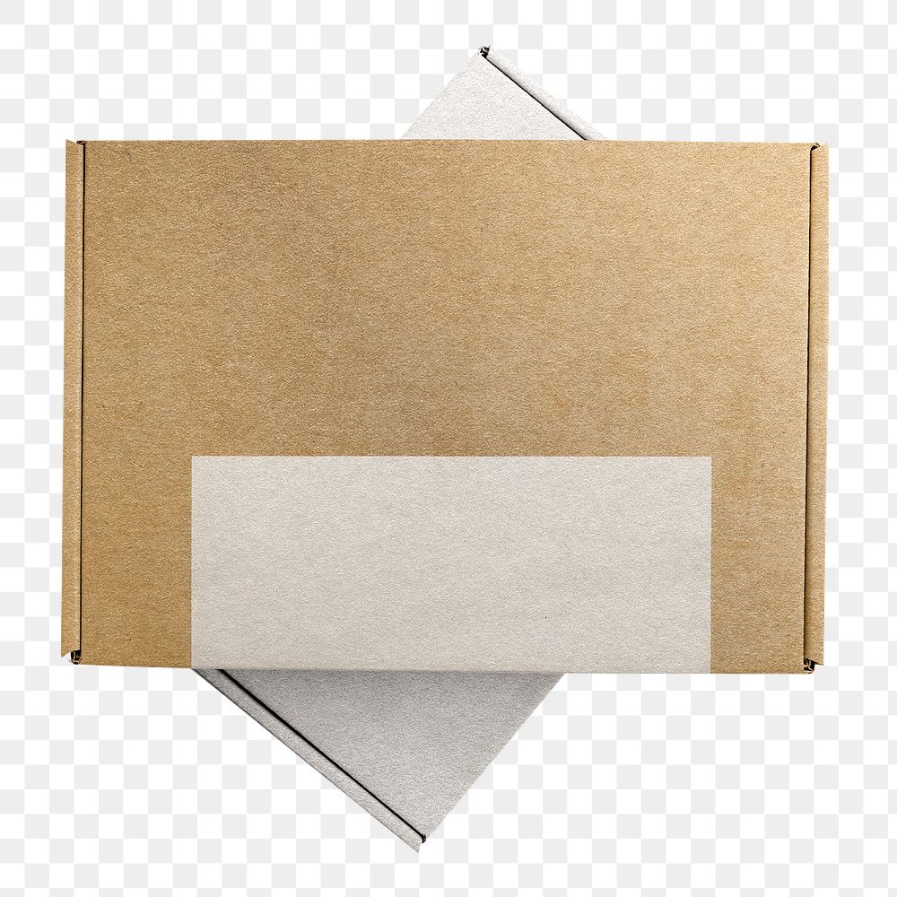 Kraft paper box png, packaging for small business