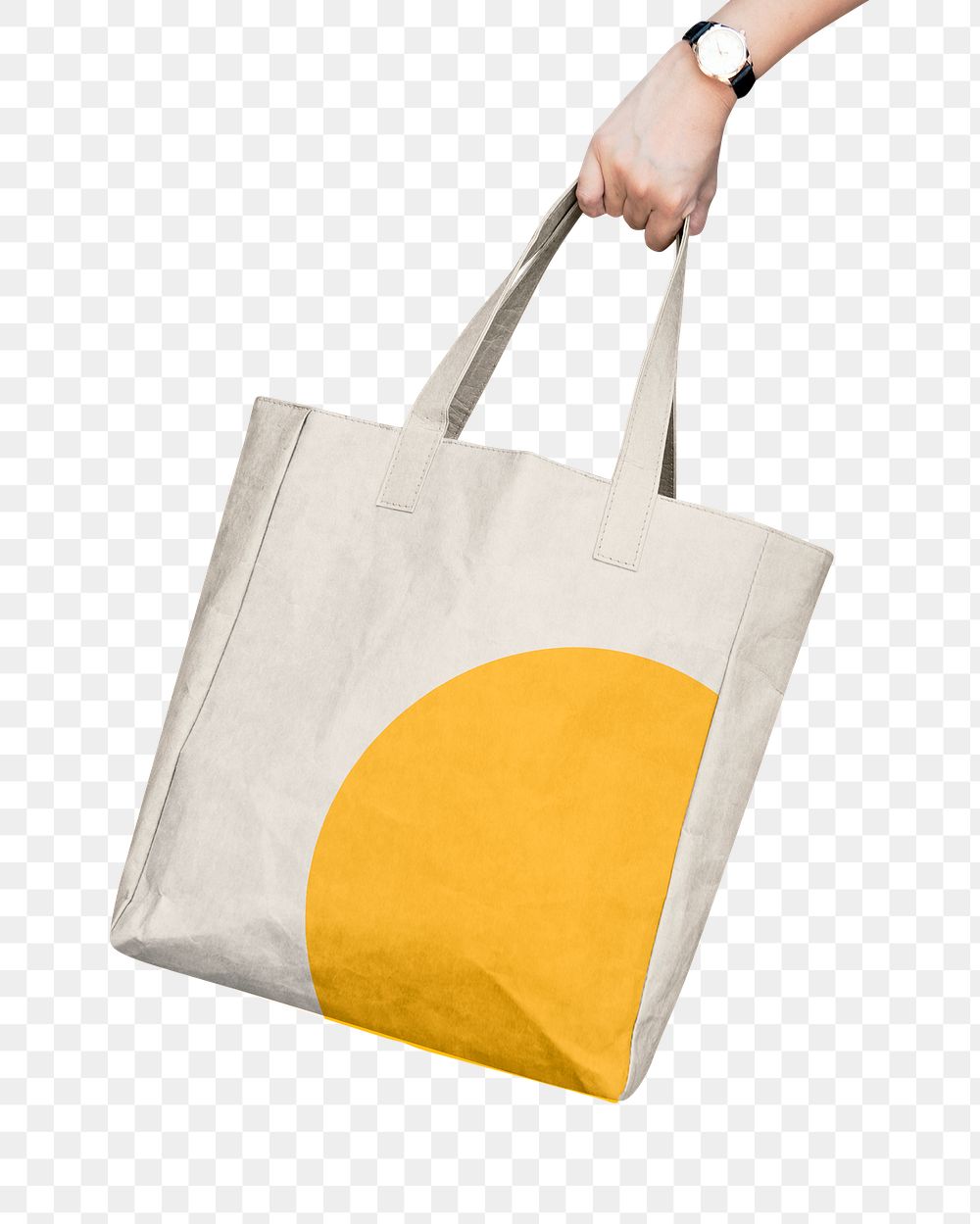 Tote bag png, eco-friendly fashion product on transparent background